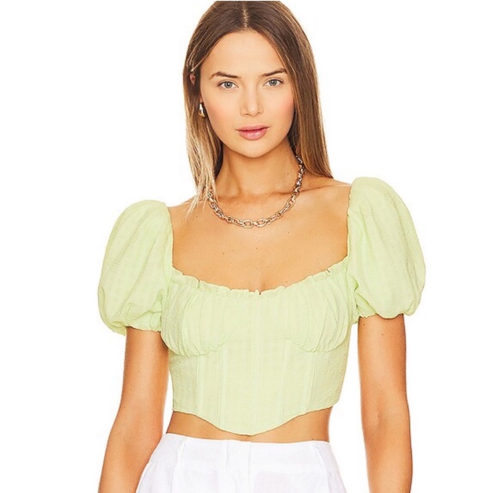 NWT ASTR the Label x Revolve Paola Top in Lime